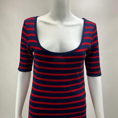 1584 Ralp Lauren Knit Striped Dress