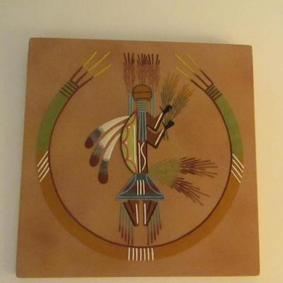 Native American Sand Painting- Approx 12