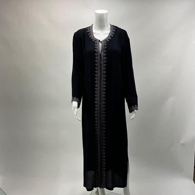 Lot 1591 Navy Blue Embroidered Caftan