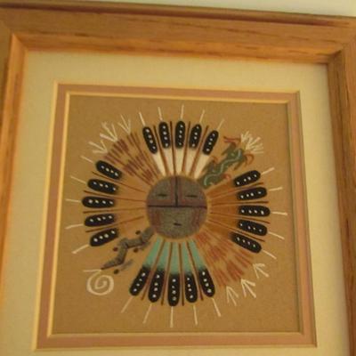 Native American Sand Painting- Approx 11