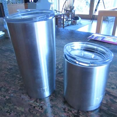 Pair of Yeti Stainless Steel Cups