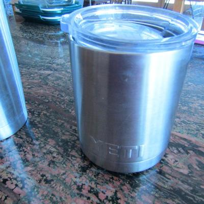 Pair of Yeti Stainless Steel Cups