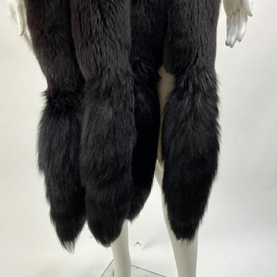 Lot 1595  Black Fur Wrap/Stole One-Size