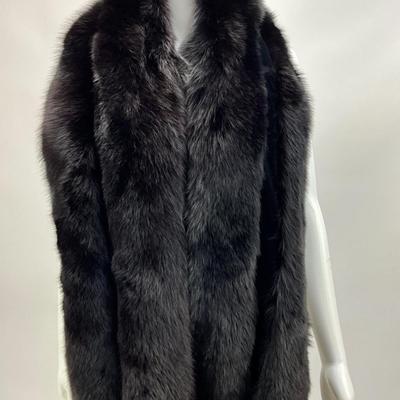 Lot 1595  Black Fur Wrap/Stole One-Size