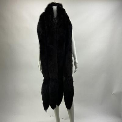 Lot 1595  Black Fur Wrap/Stole One-Size