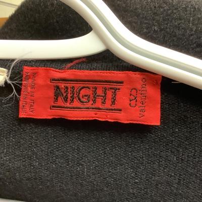 609 Vintage "Night" Valentino Cardigan with Bows