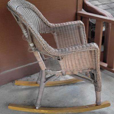 Nice Wicker Patio Rocking Chair