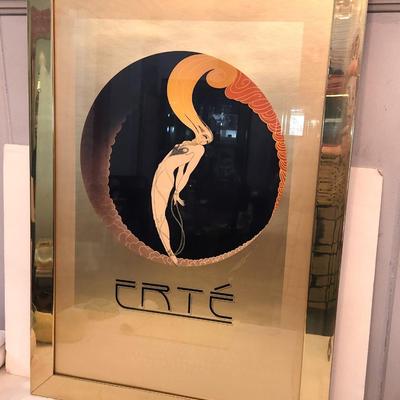 Lot #89  Fabulous Framed Signed ERTE Print