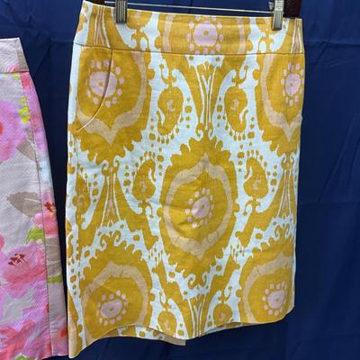 Lot 613. Pair of J. Crew Floral Skirts ( size 6. )