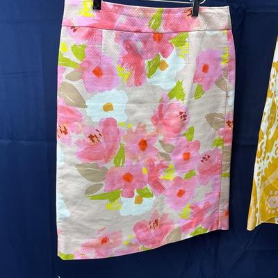 Lot 613. Pair of J. Crew Floral Skirts ( size 6. )