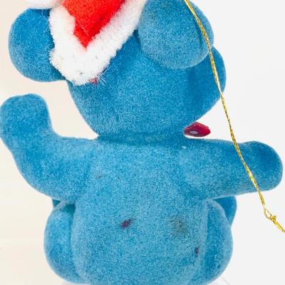Vintage flocked ornaments