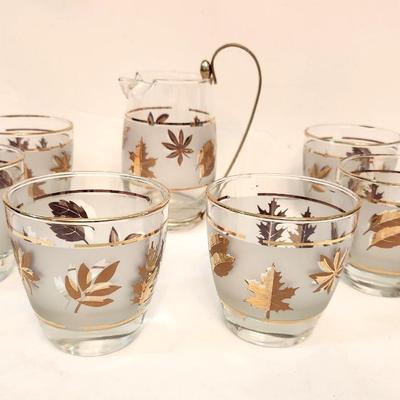 Lot #91  Great Lot of MidCentury Libby Glassware with Hard to find Pitcher
