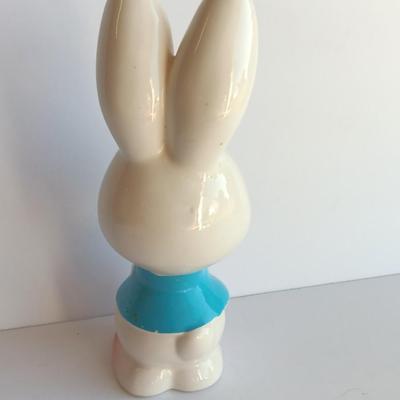 Vintage Japan Bunny Rabbit Kitsch Ceramic Rabbit Bunny Big Eyed Figurine
