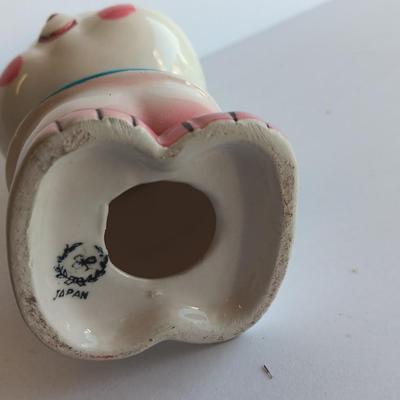 Vintage Japan Bunny Rabbit Kitsch Ceramic Rabbit Bunny Big Eyed Figurine
