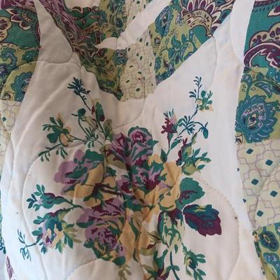 King sized Better Homes Bedspread / quilt with Small reversible design throw blanket.
