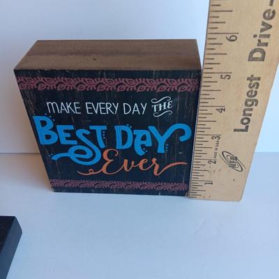 Framed cross stitch Hippie girl words of Wisdom And wooden Make every day the best day ever wall hanging.