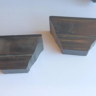 Black Wooden shelf with two smaller shelves
