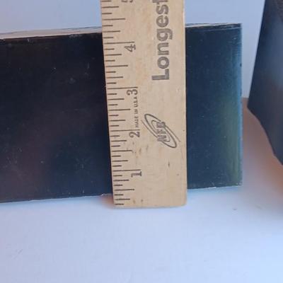 Black Wooden shelf with two smaller shelves