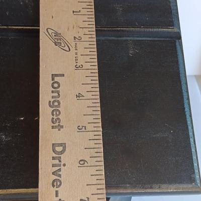 Black Wooden shelf with two smaller shelves