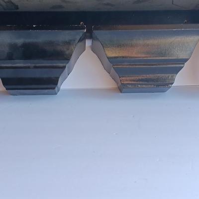 Black Wooden shelf with two smaller shelves
