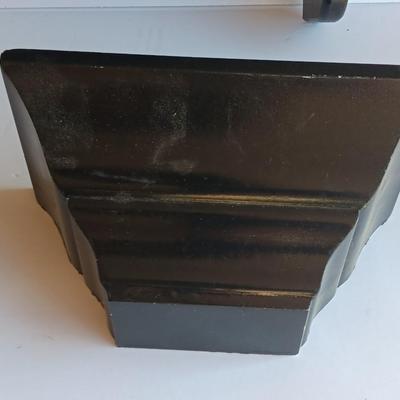 Black Wooden shelf with two smaller shelves