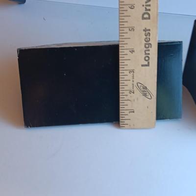 Black Wooden shelf with two smaller shelves