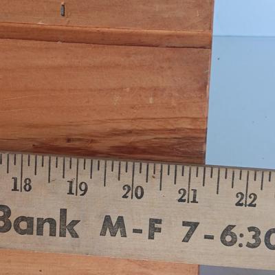 Wooden wall mount shelf with Home sweet Home wall hanging
