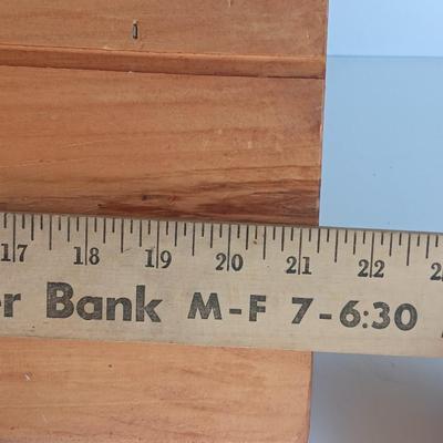 Wooden wall mount shelf with Home sweet Home wall hanging