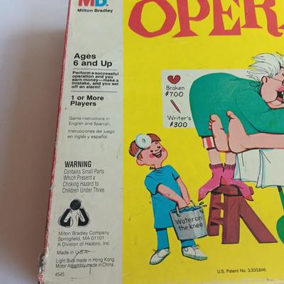 Pop-o- Matic Trouble game and Operation Game