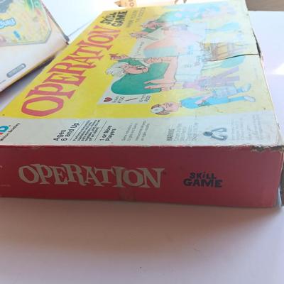Pop-o- Matic Trouble game and Operation Game