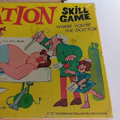 Pop-o- Matic Trouble game and Operation Game