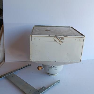 Tin Flour Sifter / grinder for inside Hoosier cabinet