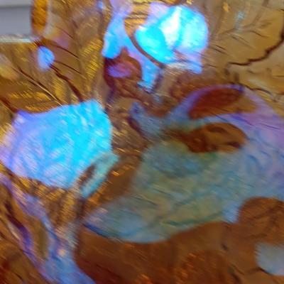 Vintage carnival glass berry bowl