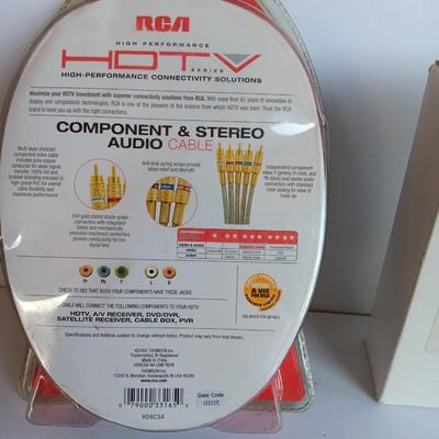New RCA High performance AUX cables Video Stereo audio 9' long and a VHS to DVD 5.0 unit