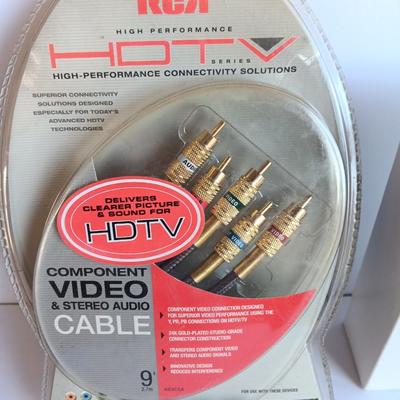 New RCA High performance AUX cables Video Stereo audio 9' long and a VHS to DVD 5.0 unit