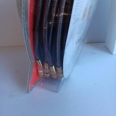 New RCA High performance AUX cables Video Stereo audio 9' long and a VHS to DVD 5.0 unit