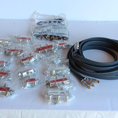 Television cable connectors and other electronic hardware