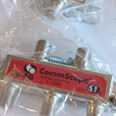 Television cable connectors and other electronic hardware
