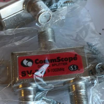 Television cable connectors and other electronic hardware