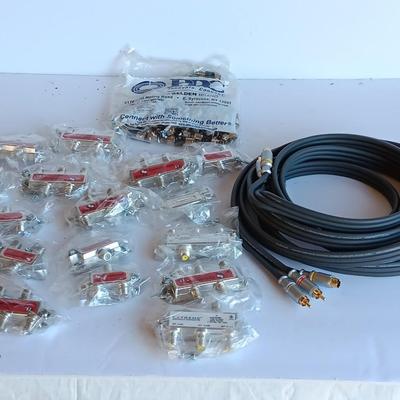 Television cable connectors and other electronic hardware