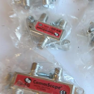 Television cable connectors and other electronic hardware
