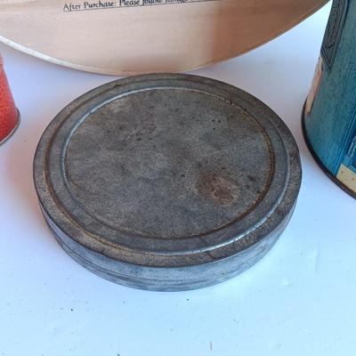 Vintage Bond Street Pipe Tobacco tin, mint tin, and wooden pie box