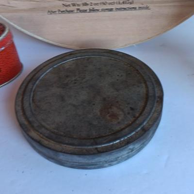 Vintage Bond Street Pipe Tobacco tin, mint tin, and wooden pie box