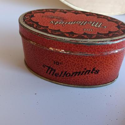 Vintage Bond Street Pipe Tobacco tin, mint tin, and wooden pie box