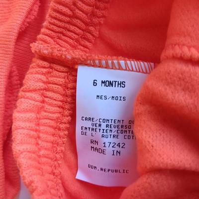 Halloween 6-month Jog Togs sweatsuit outfit glow in the dark Perfect for your little Pumpkin