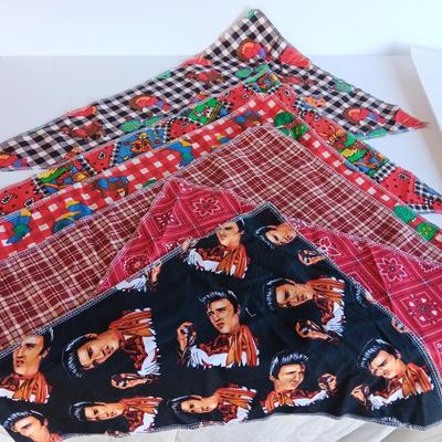Variety of Bandana's for Fido. Dog bandanas with different patterns Farm- Elvis and Fall! (1)