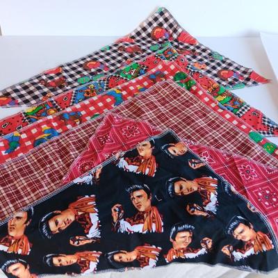 Variety of Bandana's for Fido. Dog bandanas with different patterns Farm- Elvis and Fall! (1)