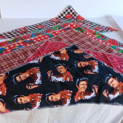 Variety of Bandana's for Fido. Dog bandanas with different patterns Farm- Elvis and Fall! (2)