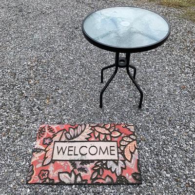 Patio Table with Welcome Mats & Rug (FP-HS)