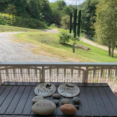 Garden Stones & a Woodstock Chimes Wind Chime (FP-HS)
